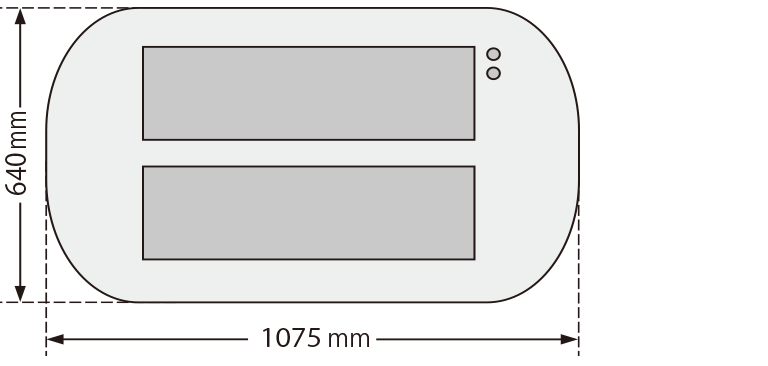 TK-0055二段表示外形図